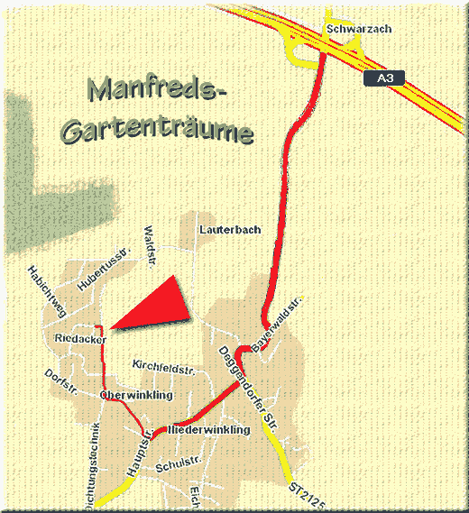 kontakt Manfreds Gartentr&auml;ume Garten Kunst Dekoration map